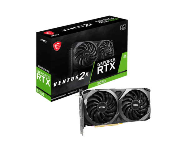 Tarjeta de Video MSI Nvidia GeForce RTX 3050 8GB Ventus 2X
