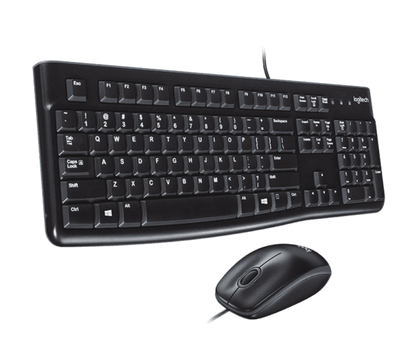 Combo Teclado + Mouse Logitech MK120 Alámbrico USB