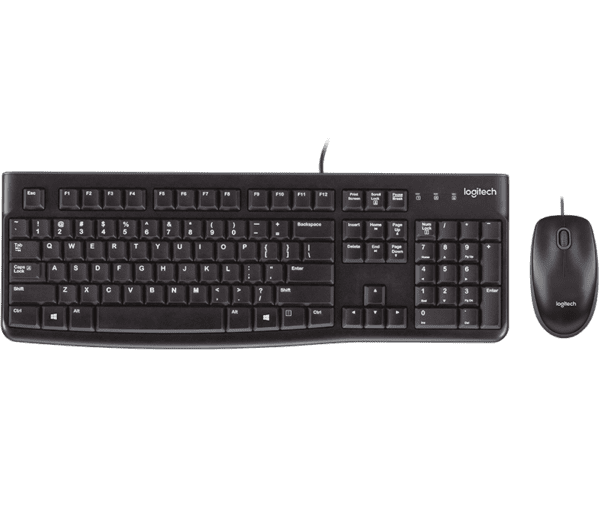 Combo Teclado + Mouse Logitech MK120 Alámbrico USB