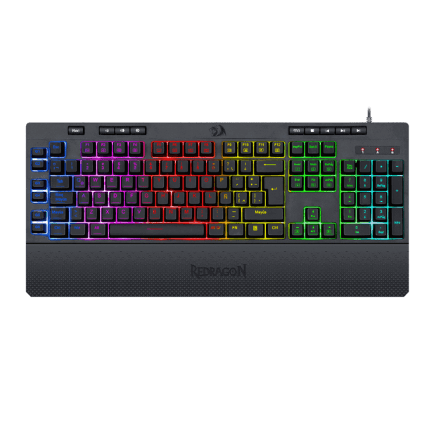 TECLADO REDRAGON K512 SHIVA RGB NEGRO MEMBRANA