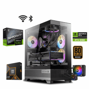 TORRE GAMER RYZEN 5 9600X - BOARD B840 WIFI+ BLUETOOTH - 32 GB DDR5- CHASIS ANTEC CX700- FUENTE 600W 80+ BRONZE+ LIQUIDA THERMALTAKE 120MM