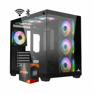 TORRE GAMER RYZEN 7 5700G - BOARD B550 WIFI + BLUETOOTH - 16 GB DDR4- CHASIS ICEBERG CRYSTAL WAVE L- 600 W 80+ BRONCE