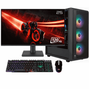 PC Gamer Ryzen 7 5700x - Board B550 WF+BT - Memoria 16GB DDR4 3200MHz - SSD 512GB NVMe - THERMALTAKE S200+ FUENTE 650W 80+ BRONZE- MONITOR 24 IPS 120HZ