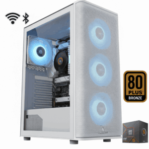 TORRE GAMER RYZEN 5 8500G + BOARD B840 WIFI + BLUETOOTH + 16 GB RAM DDR5+SSD 1 TB M2  + CHASIS S200 THERMALTAKE 600W 80+ BRONZE