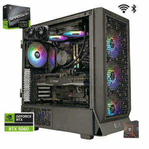 TORRE GAMER WARZONE RYZEN  7 7700X -RTX 5060 8GB - BOARD B850M WIFI - 16 GB DDR5 BLINDADA-512GB SSD M2- FUENTE 750W 80+ BRONZE - LIQUIDA 240MM