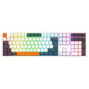 TECLADO MECÁNICO REDRAGON TRUNDLE K668WBO RGB BLANCO/AZUL/ NARANJA (S.RED)