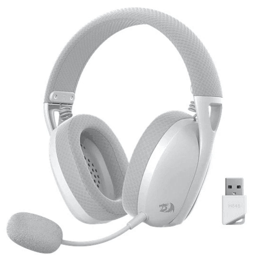 DIADEMA GAMER REDRAGON IRE PRO H848 BLANCA INALÁMBRICA
