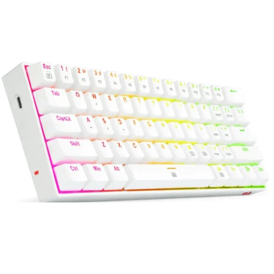 TECLADO MECÁNICO DRAGONBORN 60% K630W RGB REDRAGON BLANCO (S.RED) - Imagen 2