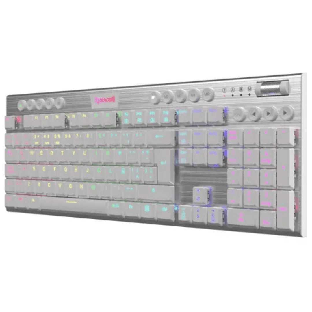 TECLADO MECÁNICO REDRAGON HORUS K619W RGB BLANCO (S.RED) - Imagen 2