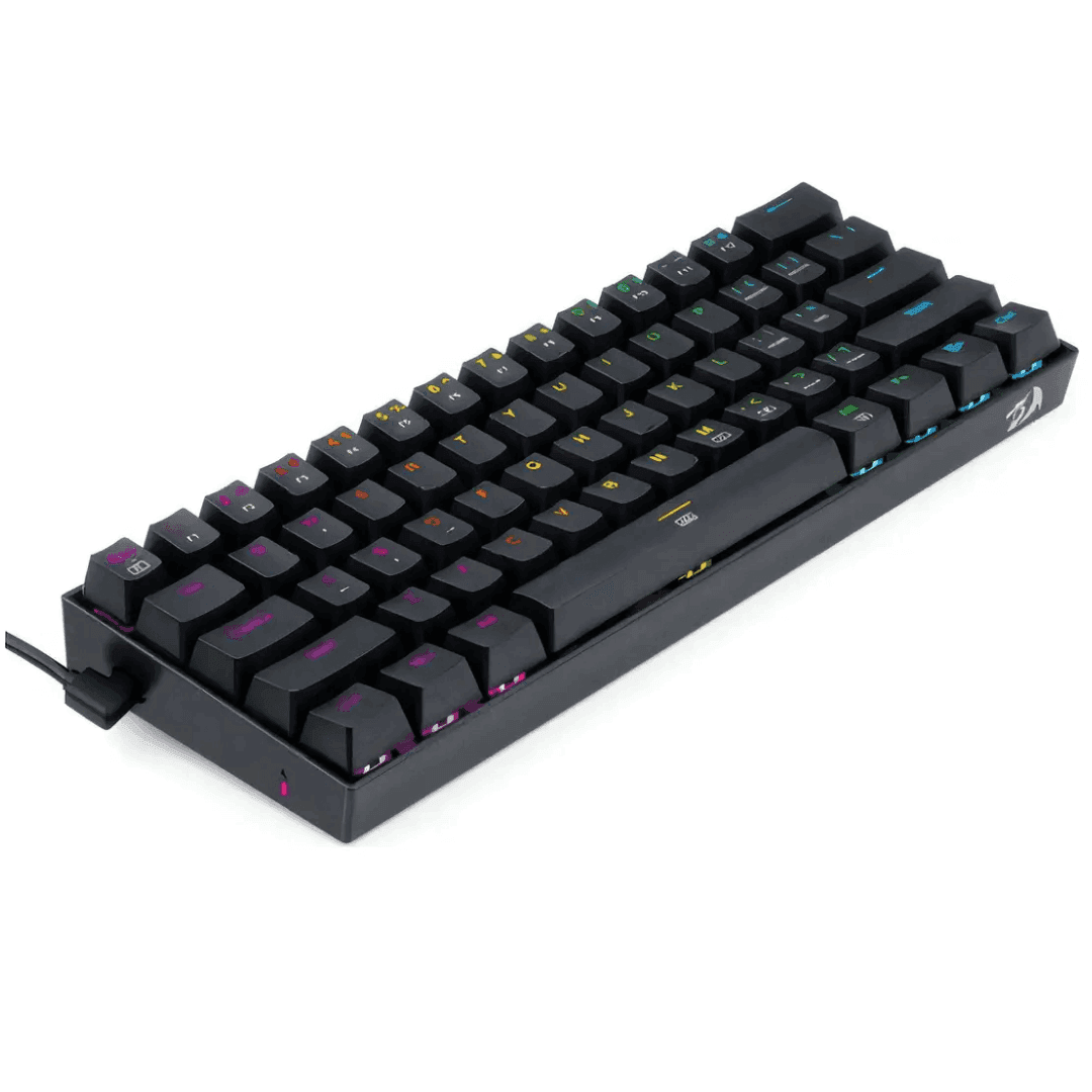 TECLADO MECÁNICO DRAGONBORN 60% K630 RGB REDRAGON NEGRO - Imagen 2