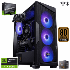 TORRE GAMER GHOST RYZEN  7 8700F -RTX 5060 8GB - BOARD B650M WIFI + BT - 16 GB DDR5 -512GB SSD M2- FUENTE 750W 80+ BRONZE